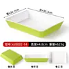 Bandeja de Exhibición de Alimentos Engrosada de Melamina para Platos Cocidos, Caja de Exhibición Rectangular Bicolor para Platos Fríos, Resistente a Roturas, Uso Comercial