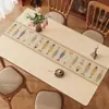 Jogo Americano Personalizado Estilo Wabi-Sabi, Lavável, Impermeável, à Prova de Óleo, Resistente ao Calor, Toalha de Mesa, Design Cartoon, Resistente a Manchas, Capa Retangular para Mesa de Centro