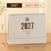 Calendário de Mesa Simples 2027 Personalização com Impressão de Logo Notas Simples Calendário de Check-in Diário Presente para Funcionários Corporativos