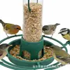 Alimentador de pájaros colgante verde en stock del fabricante, alimentador de pájaros para jardín, material plástico, alimentador de pájaros transfronterizo al por mayor