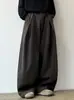 Pantalones Casuales Anchos de Pierna Suelta Retro con Caída Japonesa para Hombres y Mujeres Invierno Nuevo Rectos de Lana Engrosados Largos