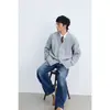 Cardigan Retro Fair Isle para Otoño e Invierno Answer Me Tejido de Moda Chaqueta de Punto Versátil Estilo Perezoso para Hombre M47