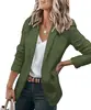 Outono de 2026 Novo Casaco Elegante de Manga Longa Feminino Amazon Cor Sólida Gola de Terno Blazer Solto de Botão Único para Mulheres