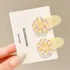 Pinza lateral para el cabello simple y elegante para mujer, sin costuras, fresca y estilosa, alto valor estético, accesorio para el cabello suave y versátil