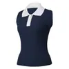 Chaleco Deportivo sin Mangas Fresco de Verano Camisa Polo Casual Ropa para Tenis al Aire Libre Golf Camiseta Transpirable de Secado Rápido