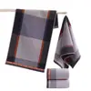 Toalhas Masculinas de Cor Escura, Algodão Macio Colorido, Sem Fiapos, Tingidas no Fio, Absorventes, Jacquard, Toalhas de Rosto para Casa, Atacado, Embaladas Individualmente