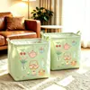 Tetera de Picnic Estampado de Pastel Canasta de Almacenamiento para Coche Caja de Almacenamiento Portátil de Doble Uso para Coche y Hogar Canasta de Almacenamiento Plegable