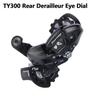 Câmbio traseiro Shimano Ty200, Ty300, Ty500 e TX800 para bicicletas de montanha.