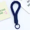 Huayang Nuevo Cordón Corto de Felpa Tejida Cuerda para la Muñeca Llavero Colgante para Teléfono Móvil Colgante Tejido a Mano al por Mayor