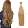 Amazon Peluca #27 cabello humano Extensiones de cabello humano con punta de uña