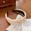 Diadema Trenzada de Primavera y Verano para Mujer, Diadema de Parte Superior Alta, Elegante Accesorio para el Cabello para Lavarse la Cara, Pinza para el Cabello de Gama Alta, Diadema, Adorno para el Cabello