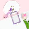 Set original de tarjetas transparentes lindo insignia de estudiante bolsa deslizante para tarjeta escolar joyería para colgar en el cuello punto anti-pérdida duradera fabricantes