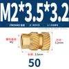 Latón Tierra Ocho Inyección de Fusión Caliente Embutido Estampado Moleteado Doble Paso Inserción Tornillo Tapa Tuerca Manguito Roscado de Cobre M2M4M5