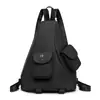 Nova Bolsa de Peito Feminina de Primavera, Bolsa Transversal de Alto Padrão, Mochila Pequena Casual Masculina Leve, Bolsa para Viagem de Curta Distância