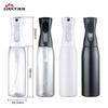 Botella pulverizadora continua Spot 200ml300ml Botella hidratante de maquillaje plástico alta presión peluquería regadera para alcohol