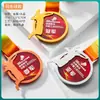 Medalla de Metal Colgante Personalizada Maratón Bádminton Niños Baloncesto Fútbol Juegos Medalla de Cristal Dorada