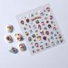 Fábrica de stickers tridimensionales en relieve 5d stickers de uñas impermeables los niños pueden usar calcomanías de conejito de fresa lindas