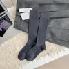 Calcetines Largos de Mujer para Otoño e Invierno, Nuevos, Imitación Cachemir, Cálidos, Color Sólido, Estilo Ins, Espesos y Holgados