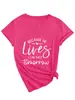 Porque Él Vive Yo Puedo Amazon Ebay Sitio Independiente Camiseta Casual Sencilla de Mujer Cuello en V Manga Corta