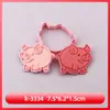 Molde para Galletas Serie Animales de Granja Cerdo y Cordero Molde para Galletas Dibujos Animados 3D Galletas Impresas Simuladas DIY