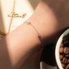 Pulseira Simples de Pérolas Naturais de Água Doce para Mulheres, Moderna e Elegante, Joia de Pulseira de Nicho em Prata Esterlina S925, Exclusivamente para Vendas Transfronteiriças