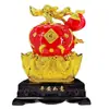 Adorno de Manzana Dorada Arena Divanzi para la Paz y la Seguridad, Adorno Artesanal Decorativo para Escritorio de Sala de Estar del Hogar Yuanbao, Regalo