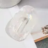 Pinza para el Cabello Dopamina con un Tacto Exquisito y de Alta Gama, Pinza de Garra Plana Ovalada para un Peinado Completo en la Parte Posterior de la Cabeza, Accesorio para el Cabello para Mujer, Pinza de Tiburón