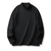 Camiseta Base de Forro Polar de Color Sólido Doble Cara Cuello Redondo Manga Larga para Hombre Calentadora Cálida Interior Pesada Blanca Camiseta Otoño e Invierno Top Forrado de Polar