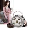 Bolsa de Ombro Feminina Moda Versátil Popular na Internet Nova Bolsa Transversal 2023 Nova Bolsa Redonda Pequena