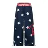 Design americano sense estrela estampa corrida letra calça de moletom wide leg masculina e feminina outono novo solta reta casual longa calças tendência