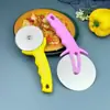 Cortador de Pizza con Cubierta Protectora, Rebanador de Pastel de Acero Inoxidable, Herramienta para Hornear, Pala para Pizza de Rueda Única, Venta Caliente Transfronteriza