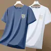 Camiseta de Seda de Gelo de Manga Curta para Homens 2026 Nova Verão Esportiva Secagem Rápida Top para Homens, Corte Justo, Versátil, Respirável Meia-Manga