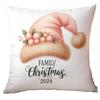 Amazon Natal Boneco de Neve Rosa Fronha de Travesseiro Curta de Pelúcia Capa de Almofada para Sofá Estampada com Carro Fronha de Travesseiro para Casa