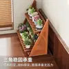 Soporte de Flores de Escritorio para Uso Doméstico, Estante de Mesa para Balcón Interior, Soporte para Macetas de Flores Suculentas de Plantas Verdes, Estante de Almacenamiento de Plantas Multicapa