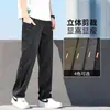 Calças Masculinas de Verão 2025 Novas Soltas Retas Multibolsos Duráveis Roupa de Trabalho Americana Casual Calças Compridas para Homens Jovens e de Meia-Idade