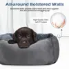 Cama cuadrada de terciopelo rosa para perro y gato, personalizada de fábrica, cama cálida para mascotas para invierno, adecuada para perros y gatos pequeños y medianos