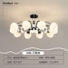 Lustre LED Nórdico para Sala de Estar, Lâmpada de Teto Moderna Simples para Hall, Luz Atmosférica Doméstica, Lâmpada de Luxo para Restaurante, Quarto