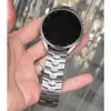 Para Correa de Reloj Samsung Huawei 19.6mm Cóncava 22mm Plana Iron Man Acero Inoxidable Correa Metálica