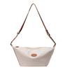 Casual y Personalizado de Gran Capacidad Celebridad de Internet Elegante Textura Costuras Contrastantes Estilo Coreano Tela de Nailon Bolso de Hombro Único Cruzado para Mujer Grande
