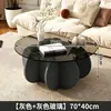 Mesa de centro de vidro, luxo leve moderna para sala de estar uso doméstico, mesa redonda para apartamento pequeno, mesa estilo ins da moda, mesa minimalista para varanda