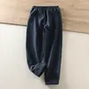 Pantalones casuales de forro polar para invierno 5962