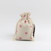 Bolsa de Algodón y Lino con Estampado de Madera y Cierre de Cordón Bolsa para Joyería Regalo Bolsa de Cuerda Empaque Vacío para Joyería Bolsita Pequeña con Cordón