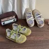 Sandalias deportivas anti-patada estilo ballet para niños, nueva colección otoño 2026, zapatos casuales de suela suave para niñas pequeñas, merceditas planas