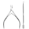 Venta al por mayor Spot Set de Tijeras de Acero Inoxidable D501 para Cutícula para Eliminar Cutículas Callosidades y Pinzas para Cutícula Herramientas de Manicura y Pedicura