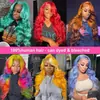 Set de peluca con frontal de encaje, Cabello largo y rizado con ondas grandes más vendido en Aliexpress, Set de peluca con frontal de encaje rubio claro, Listo para dropshipping