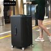 Maleta de Gran Capacidad Mejorada Sentido Avanzado Celebridad de Internet Valor de Color Alto Maleta de Moda Estuche de Cuero Rueda Universal Silenciosa