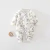 Ropa sin costuras estilo monje para recién nacidos, mameluco de primavera y otoño para bebé, mameluco de mariposa para recién nacidos, mameluco de mariposa de algodón puro para bebé de otoño e invierno