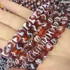 Pulsera Collar con Cuentas, Cuentas de Buda, Ágata Roja Natural del Tíbet, Cuentas Dzi, Cuentas Redondas, Cuentas Sueltas