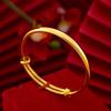 Pulseira push-pull brilhante banhada a ouro Pinduoduo mão rápida andando areia do Vietnã pulseira de luz de ouro pulseira de casamento para mulheres