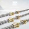 Acero Inoxidable 304 Tornillo de Varilla Roscada Trapezoidal Hacia Adelante y Hacia Atrás Tuerca T8 T10 T12 T14 16 20 22 25 30